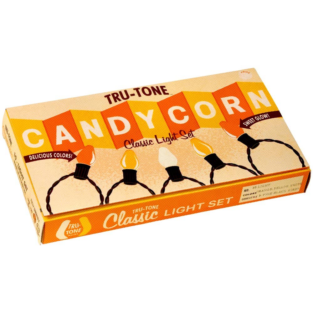 Candy Corn Vintage Style Halloween C7 LED 10-Light Sets