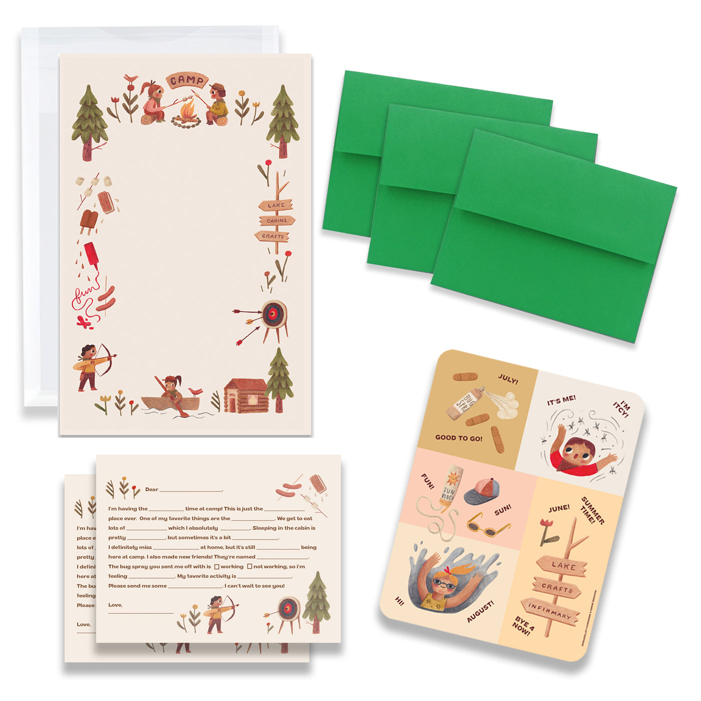 CAMP STATIONERY KIT X ROXANNE DANER