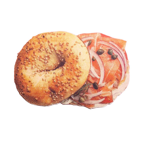 Retro NYC Bagel Postcard with Envelope