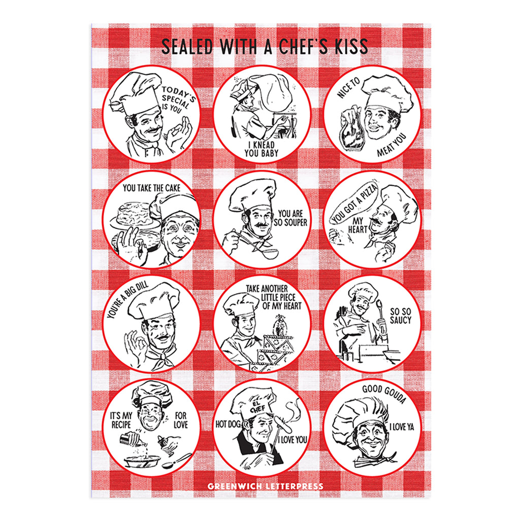 Chef's Kiss Sticker Sheet