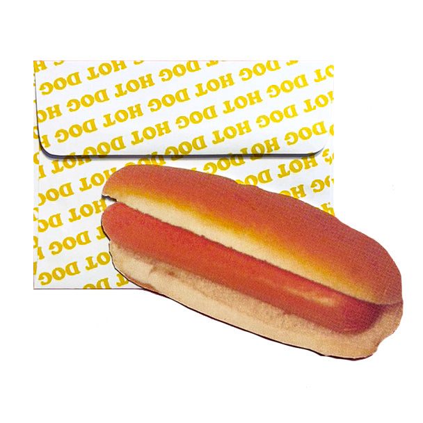 Retro NYC Hot Dog Postcard with Envelope
