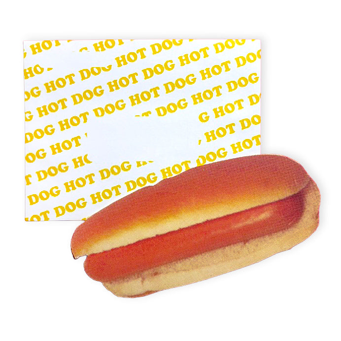 Retro NYC Hot Dog Postcard with Envelope