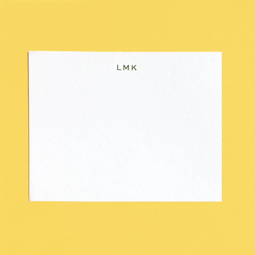 INITIALS LETTERPRESS STATIONERY