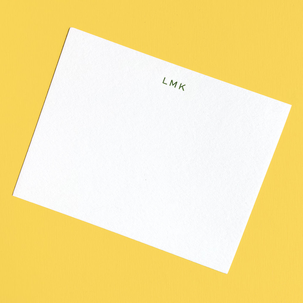 INITIALS LETTERPRESS STATIONERY