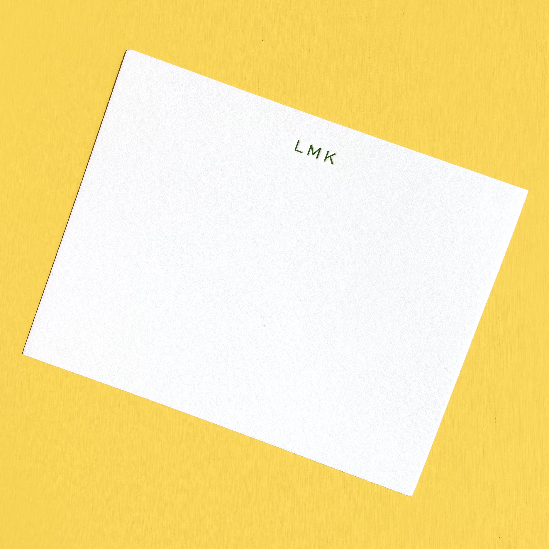 INITIALS LETTERPRESS STATIONERY