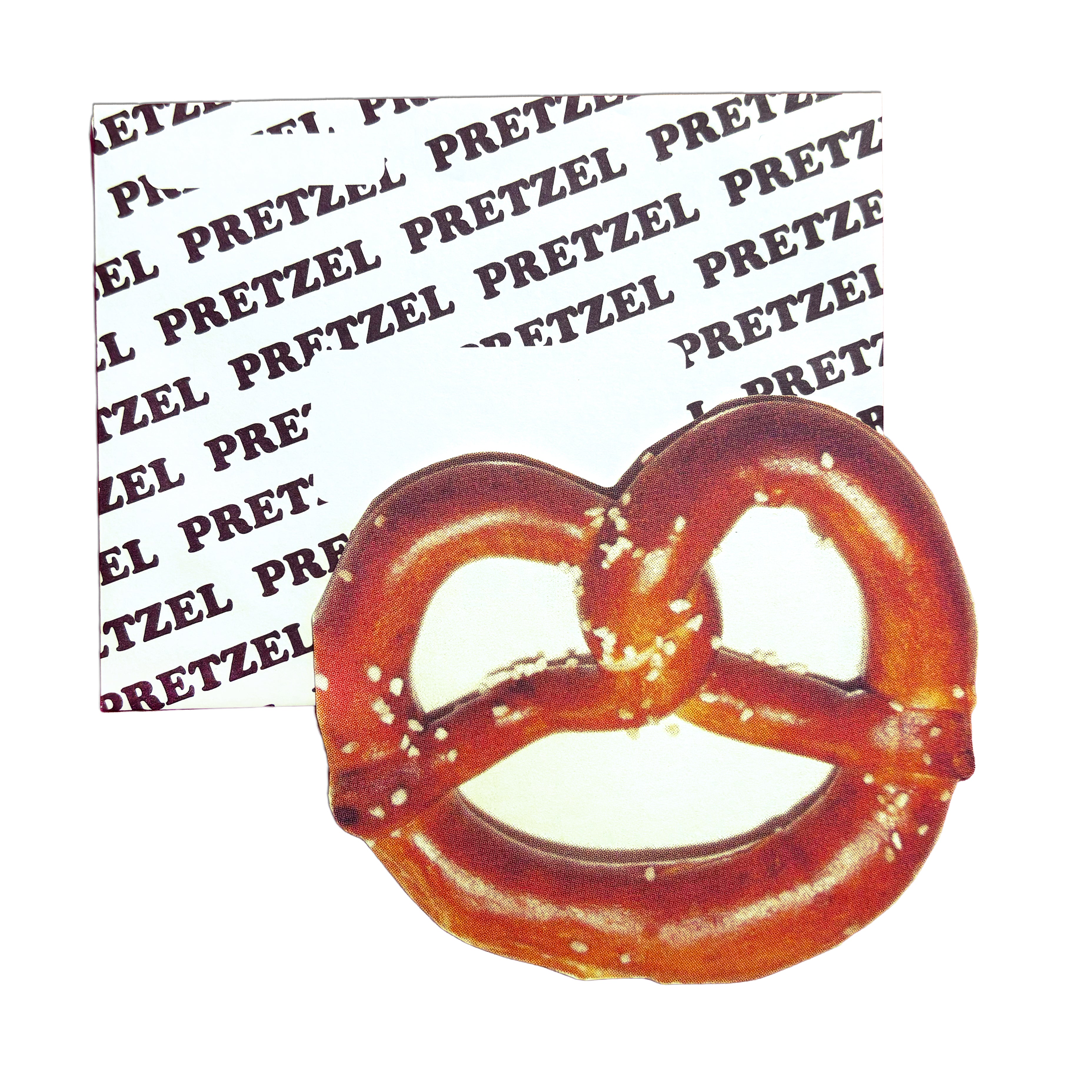 Retro NYC Pretzel Postcard with Envelope