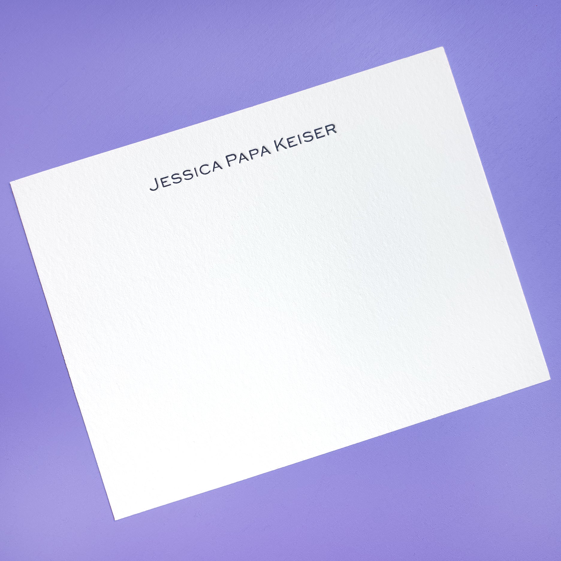 SUNDAY MORNING LETTERPRESS STATIONERY
