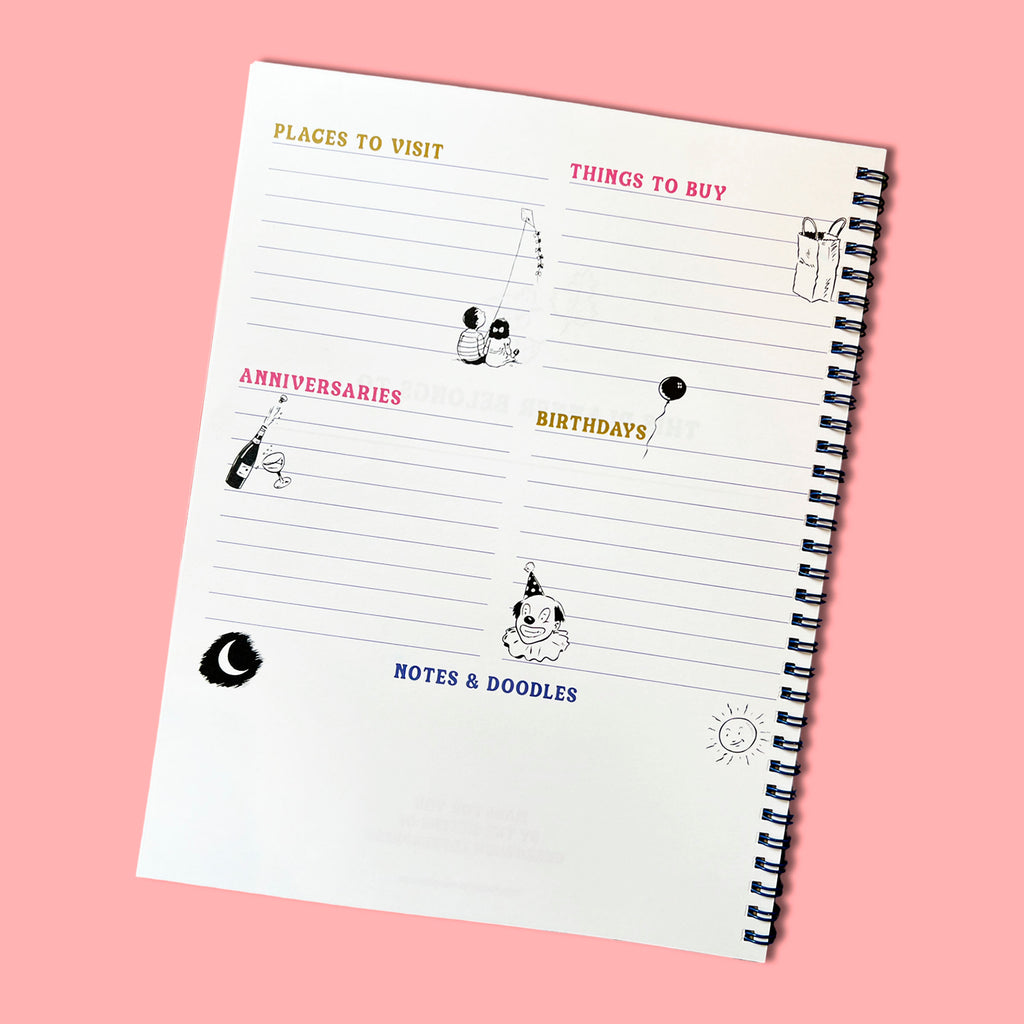 BREAKFAST UNDATED MONTHLY PLANNER