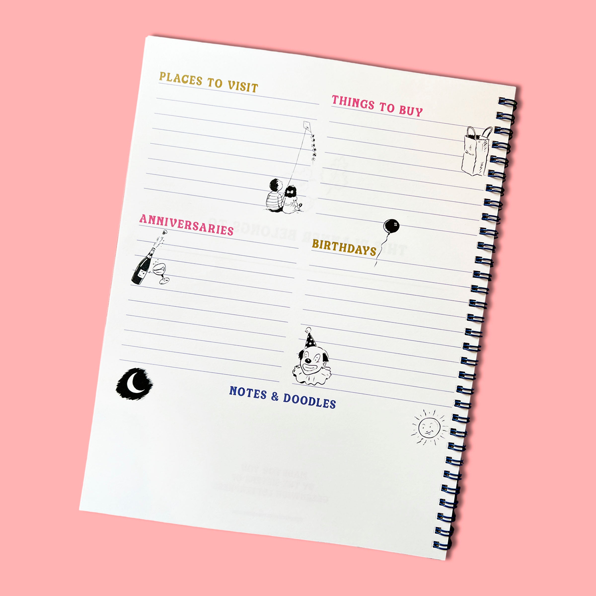 BREAKFAST UNDATED MONTHLY PLANNER