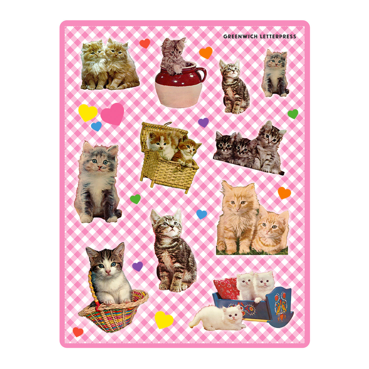 VINTAGE CATS STICKER SHEET